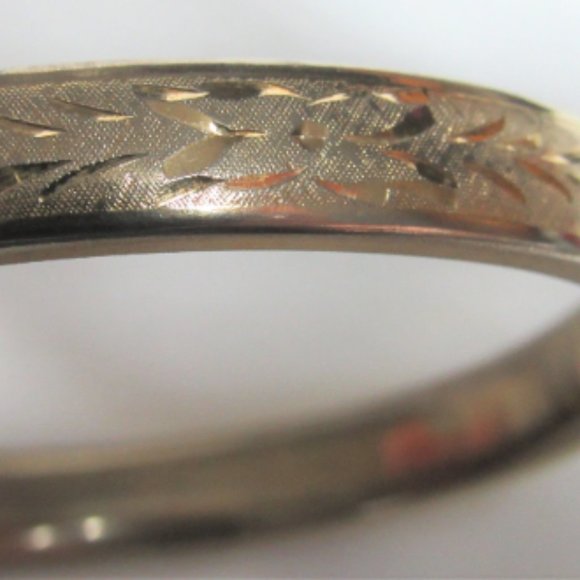 Vintage CRAFMERE 12K GOLD BRACELET With Slide Etched Design Lovely Estate Find - Picture 5 of 6